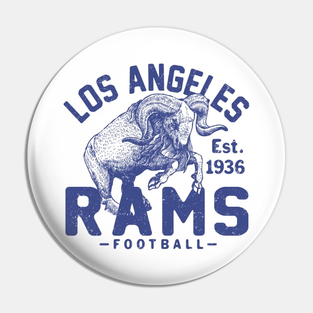 Retro Los Angeles Rams 1 by Buck Tee Pin by Buck Tee