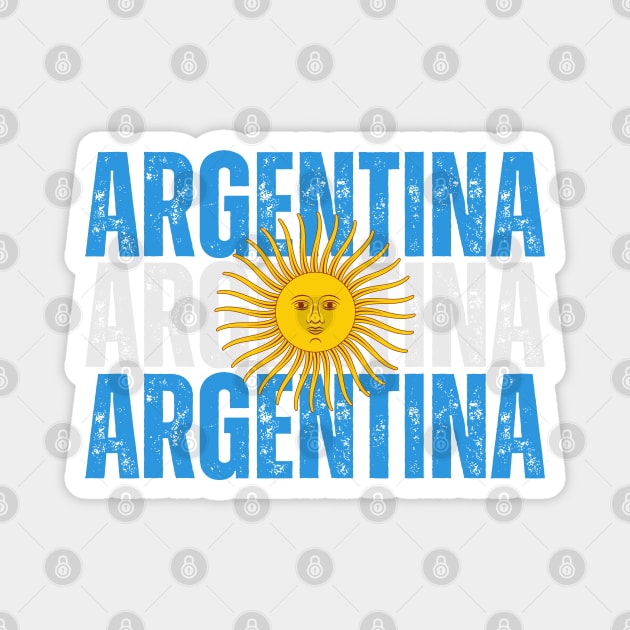 Argentina flag, argentinian flag Magnet by eka123