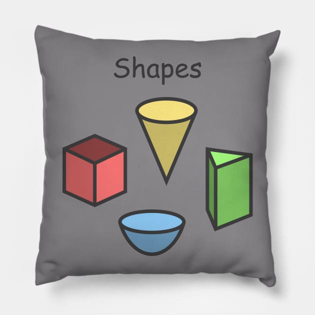 Simple Shapes Pillow by Tatsu_chan