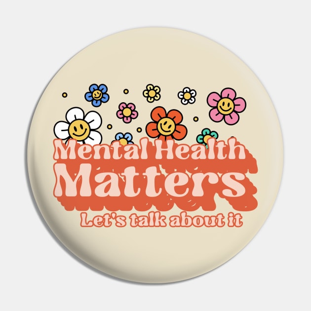 Mental Health Matters. Let's Talk about It Pin by Healthy Mind Lab