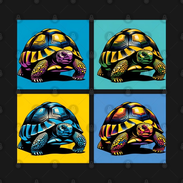 Russian Tortoise Pop Art - Exotic Reptile by PawPopArt