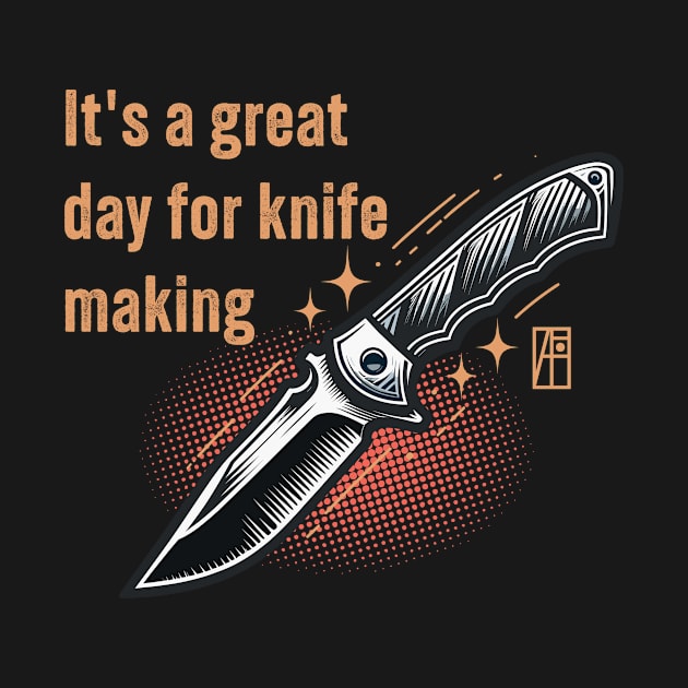 It's a Great Day for Knife Making - Knives are my passion - I love knife - Fishing knife by ArtProjectShop