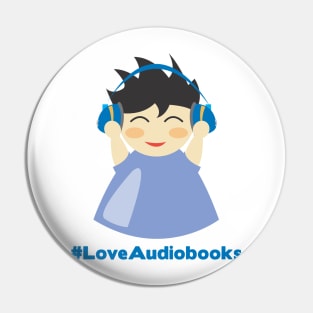 #LoveAudiobooks Boy Pin