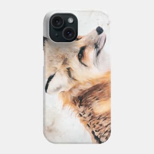 Painted Fox Phone Case