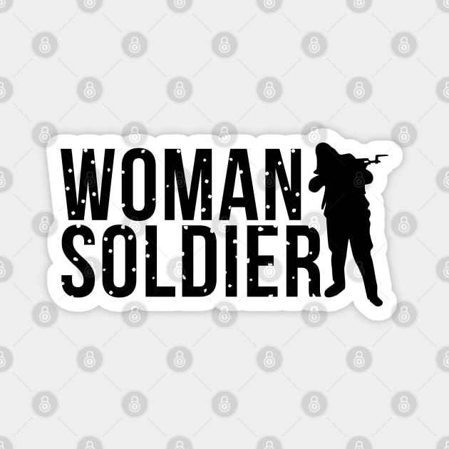 Woman Soldier Magnet by Magic Spread