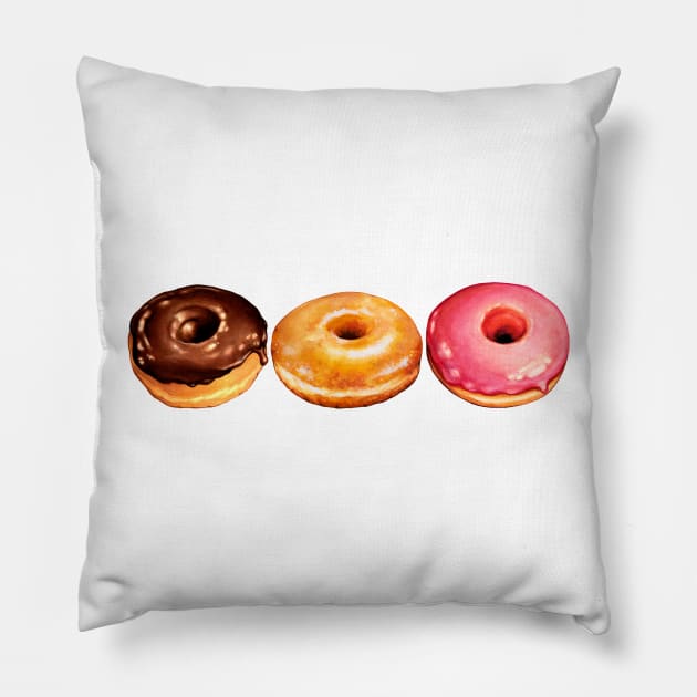 Donuts Pillow by KellyGilleran