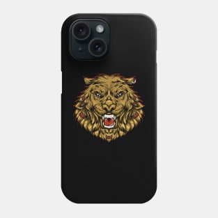 Lion head illustration Phone Case
