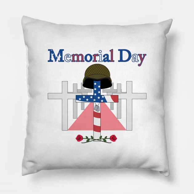 Memorial Day Pillow by GilbertoMS