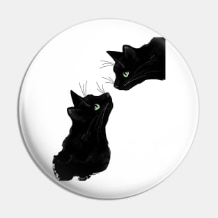 Black Cats Pin