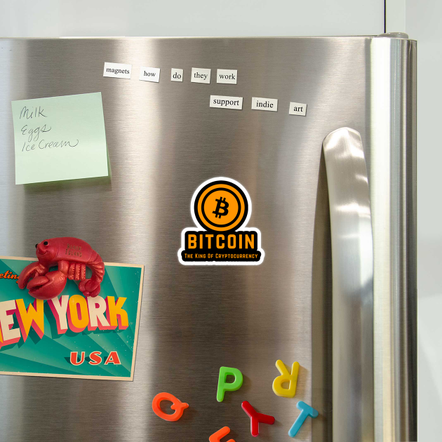Bitcoin The King Of Cryptocurrency by Pixel Threads 