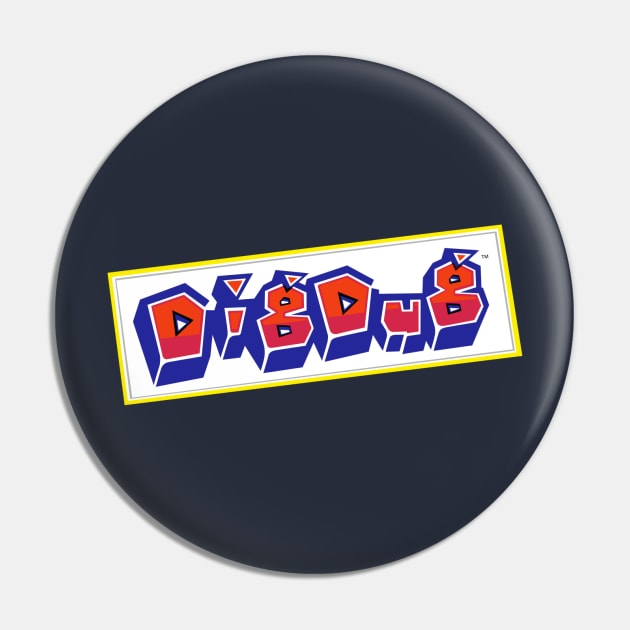 Dig Dug Logo Pin by RoswellWitness