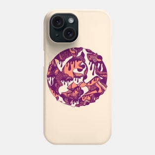 Peach Circle of Drip Phone Case