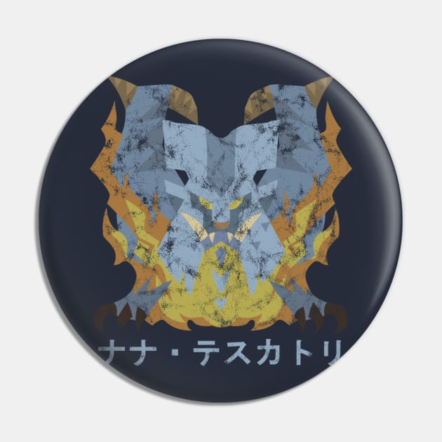 Monster Hunter World Lunastra Kanji Icon Pin by StebopDesigns