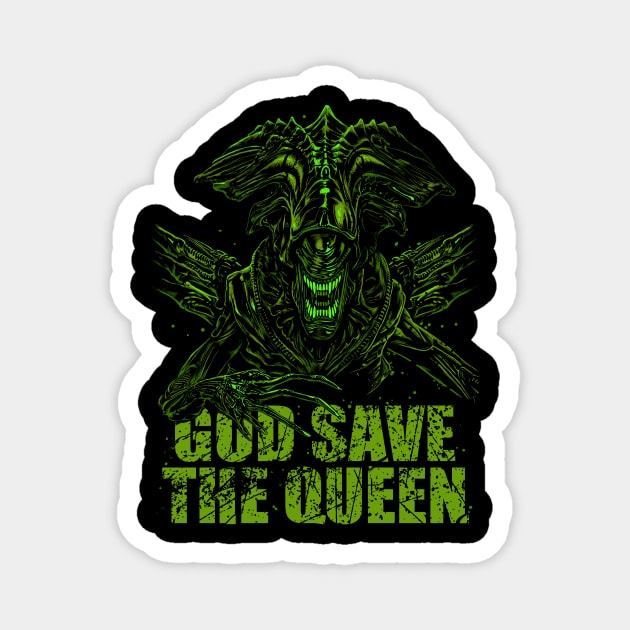 God save the queen Magnet by Roni Nucleart