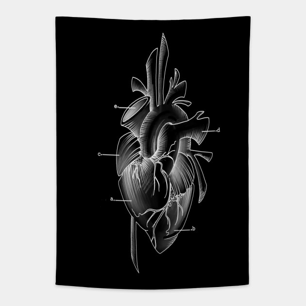 anatomical heart Tapestry by elywick