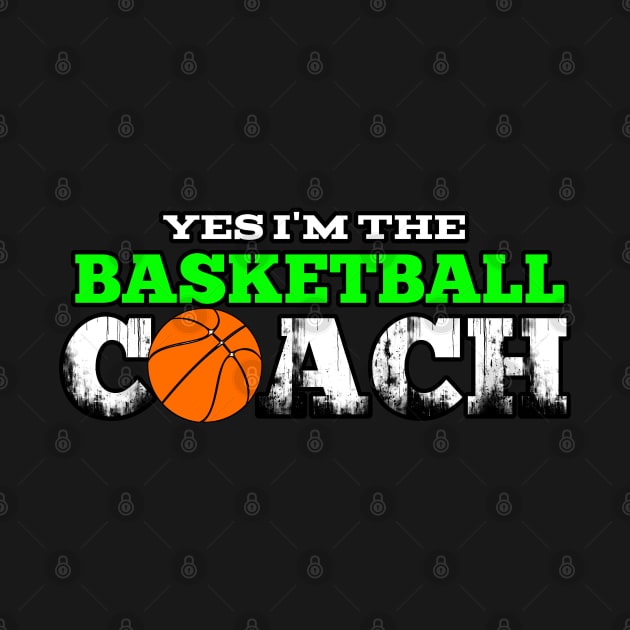 Basketball Coach - Retro Distressed Grunge by MaystarUniverse