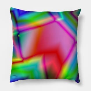 multicolored rainbow abstract texture art Pillow