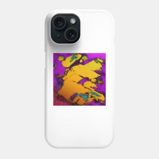 Yellow erosion Phone Case