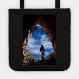 Coming out of the tunnel - Ancient Mycenae Tote