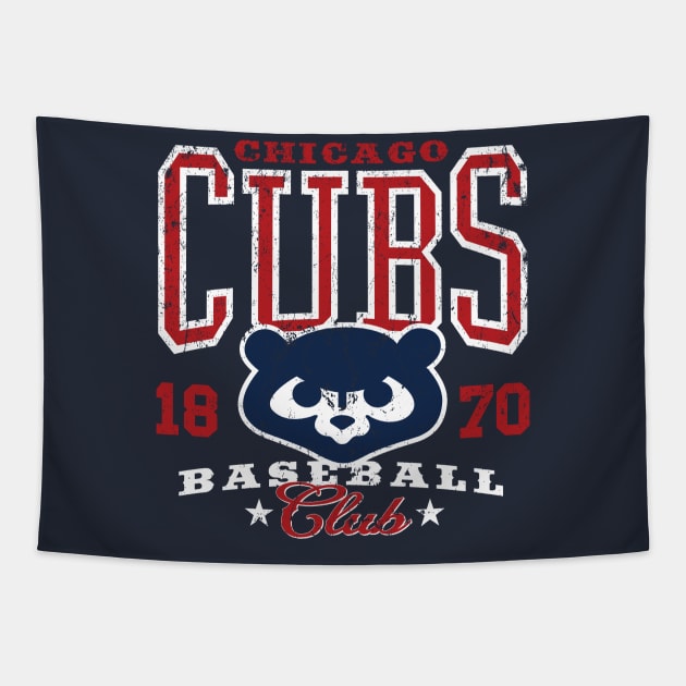 Chicago Cubs Tapestry by MindsparkCreative