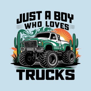 Just a bot who loves monster trucks T-Shirt