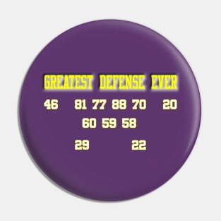 Greatest D Ever - The 60s 70s Vikings Pin