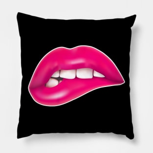 Lips - Graphic Design Tee Pillow