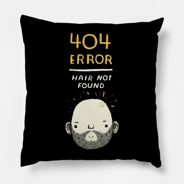 404 error -hair not found Pillow by Louisros