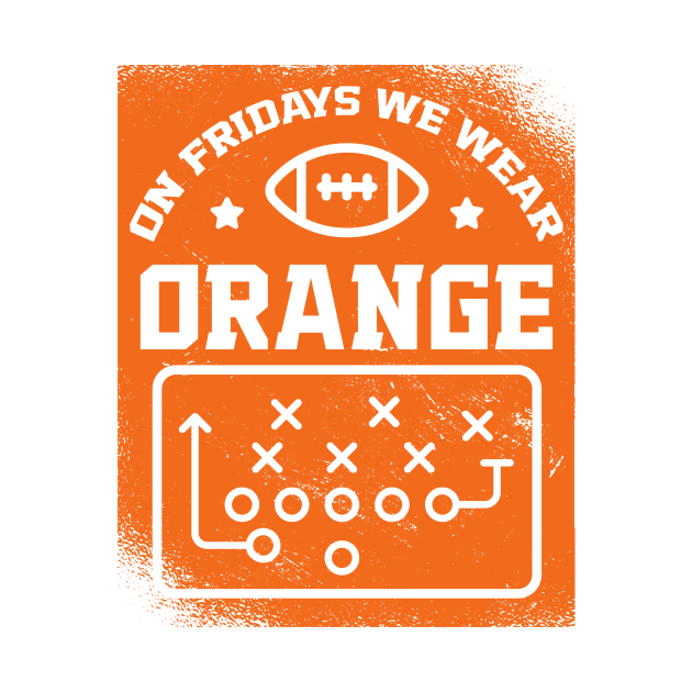 On Fridays We Wear Orange // Vintage School Spirit // Go Orange by SLAG_Creative