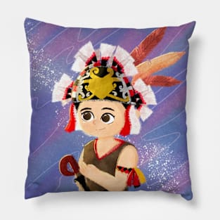 Dayak Tribe from Indonesia by xoalsohanifa Pillow