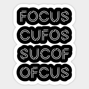 focus on the good Sticker for Sale by shreyathomas