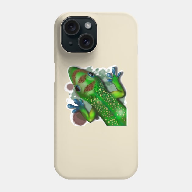 Gold Dust Day Gecko Phone Case by Artbymparrish