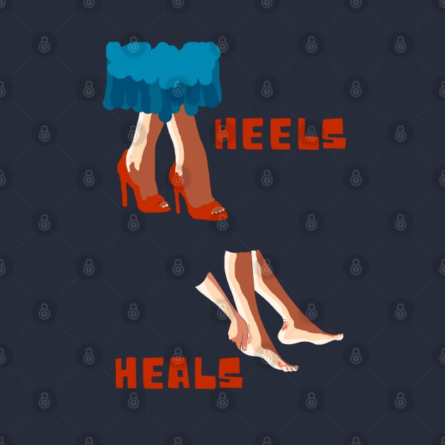 First heel then heal funny art by HAVE SOME FUN