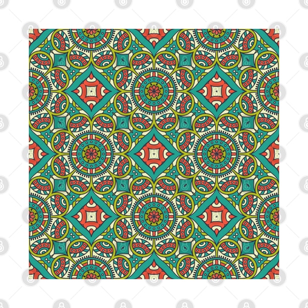 Ornamental floral mandala pattern #3 by GreekTavern