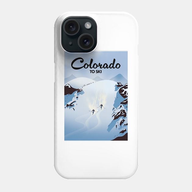 Colorado to Ski Phone Case by nickemporium1