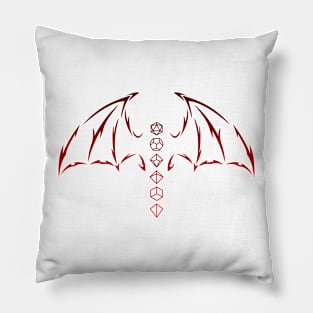 dragonic dice Pillow