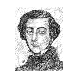 ALEXIS DE TOCQUEVILLE ink portrait T-Shirt