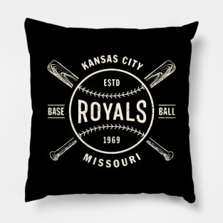 Kansas City Royals Bats & Ball by Buck tee Originals Pillow