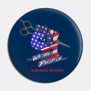 We The People Barber Brand Pin