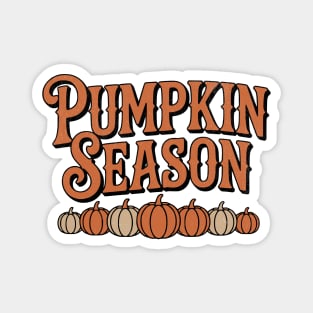 Pumpkin Season Western Vintage Design Magnet