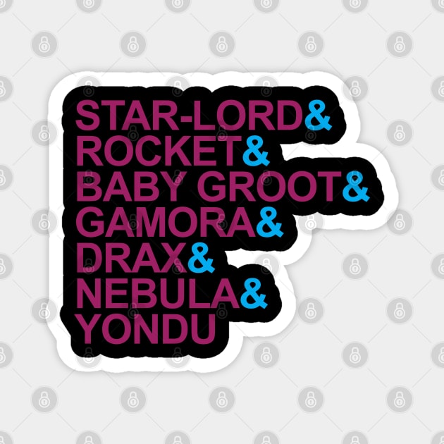 Character List Magnet by naesha stores