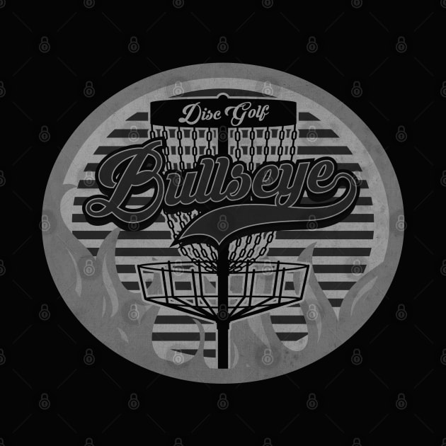 Disc Golf Bullseye BW by CTShirts