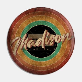 Madison Vintage Circle Art Pin