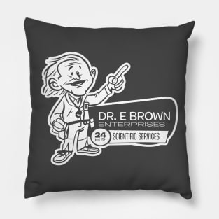 Doc Brown - Scientist For Hire! Pillow