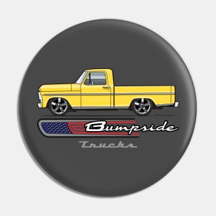 67 Yellow bumpside Pin