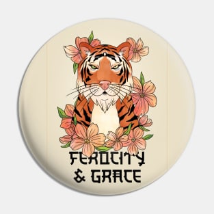 Tiger Tigers Ferocity & Grace Ferocious Pin