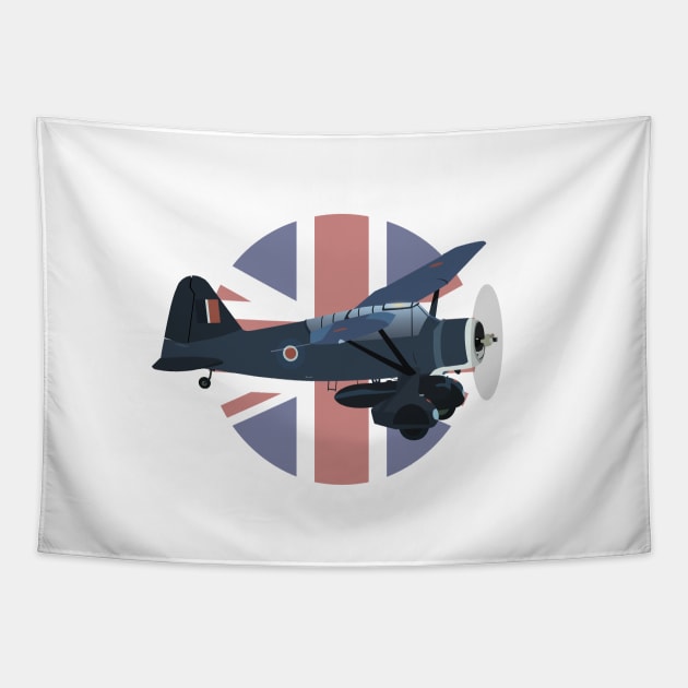 Lysander British WW2 Airplane Tapestry by NorseTech