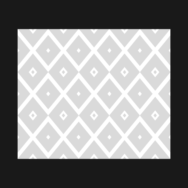 Abstract geometric pattern - gray and white. by kerens