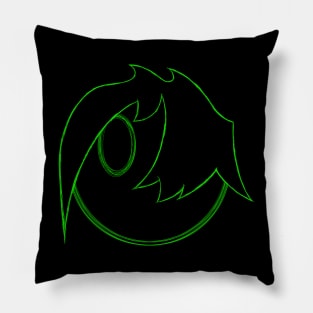 Braincave Face (Green) Pillow