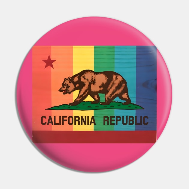 California State Flag Pin by Rogue Clone